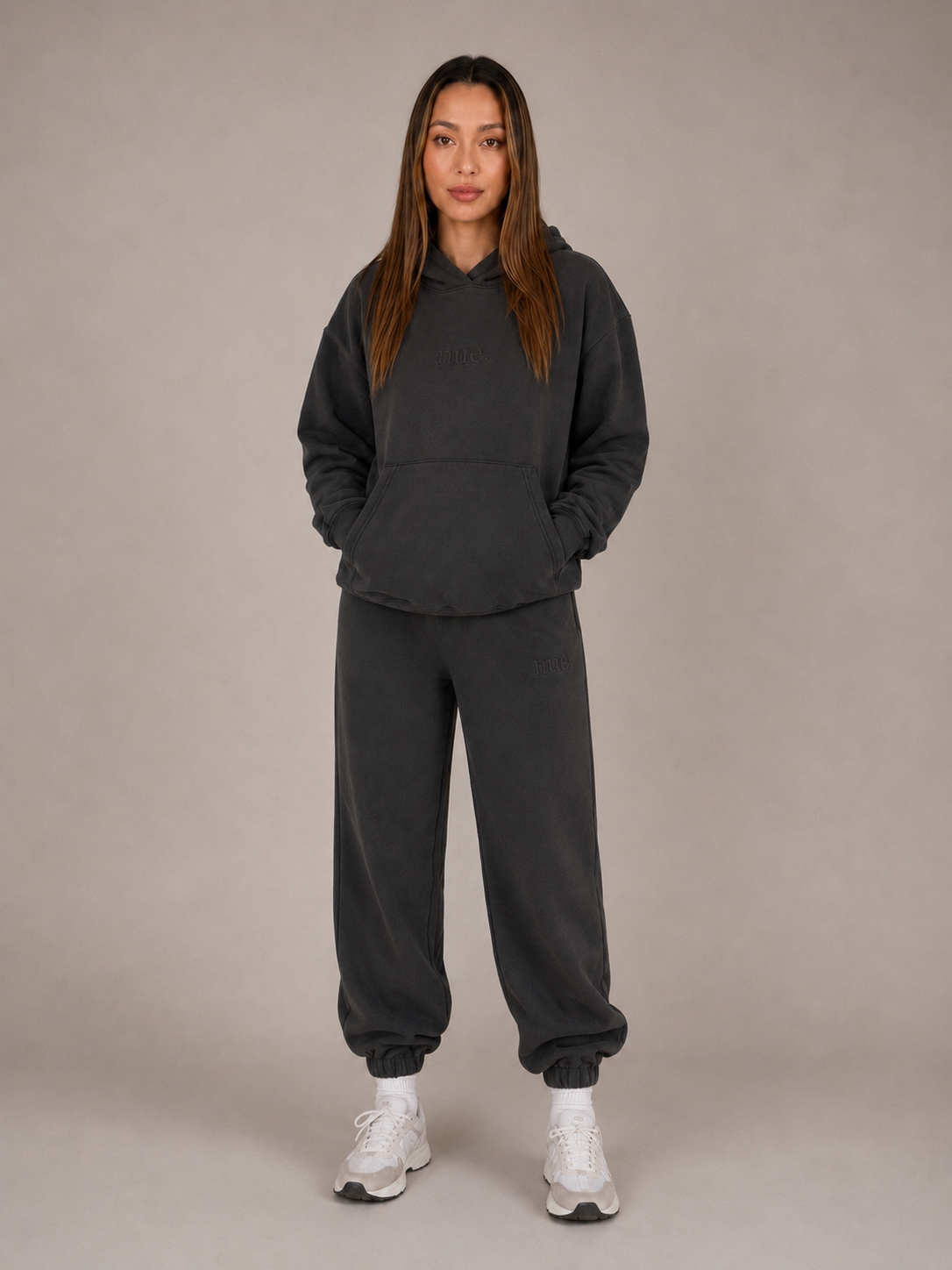 Unisex Cuffed Trackpant - Washed Black