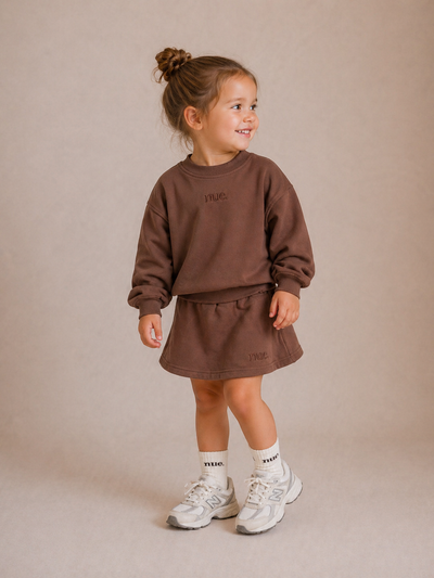 Sweater & Skort Set - Hot Cocoa