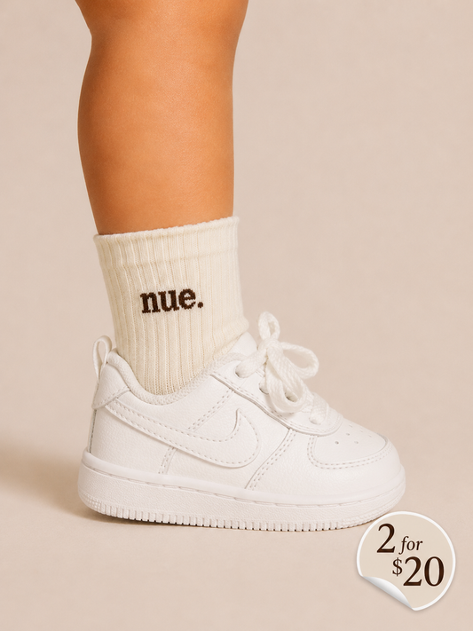 Kids Crew Socks - Buttercream