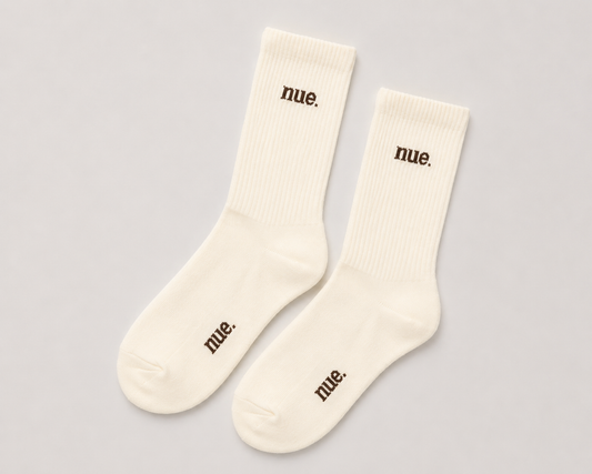 Adult Crew Socks - Buttercream