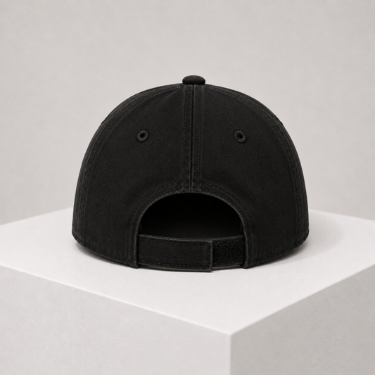 Kids Essential Cap - Washed Black