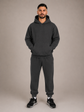Unisex Cuffed Trackpant - Washed Black