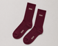 Adult Crew Socks - Burgundy
