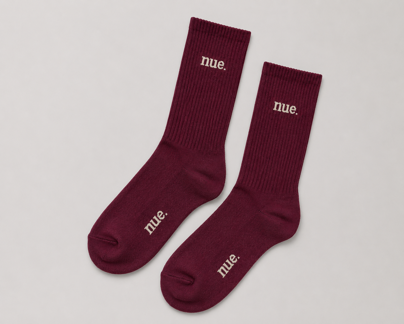 Adult Crew Socks - Burgundy