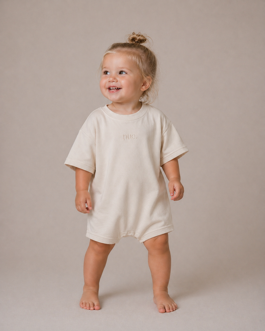 Unisex Signature Romper - Oat