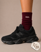 Adult Crew Socks - Burgundy